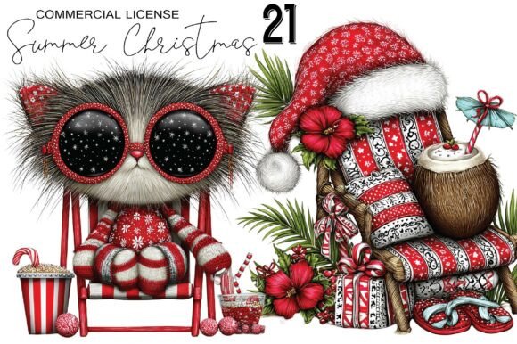 Summer Christmas Clipart & Illustrations Review