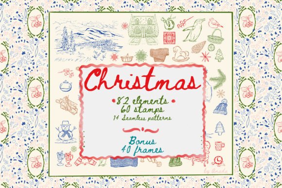 Vector Hand Drawn Christmas Illustrations Review