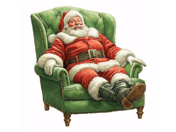 Vintage Santa Christmas Illustrations Review